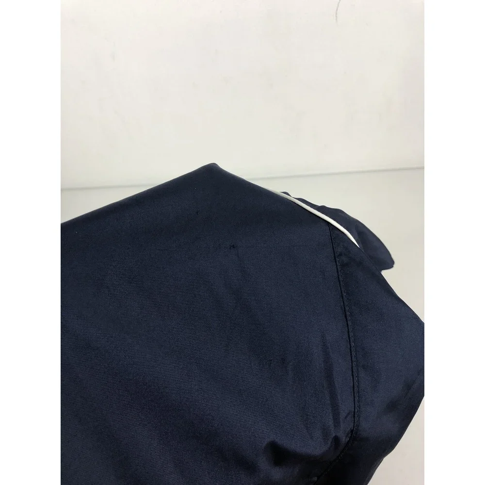 Footjoy Men Large Wind Shirt Blue Short Sleeve V Neck Polyester Golf Lightweight
